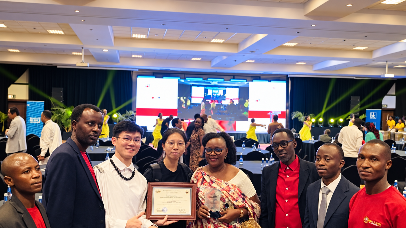 Great Coffee Farmers team celebrating award recognition